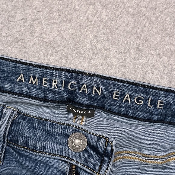 American Eagle Jeans Men's 33x29* Slim Straight Medium Wash Denim‎ Airflex Plus - Picture 3 of 10